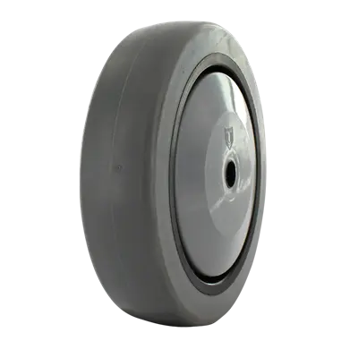 4 Inch x 1-1/4 Inch Gray Thermo Rubber Wheel - 250 lbs Capacity | Non-Marking Replacement Wheel -  | CasterHQ