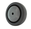 4 Inch x 1-1/4 Inch Gray Thermo Rubber Wheel - 250 lbs Capacity | Non-Marking Replacement Wheel CasterHQ