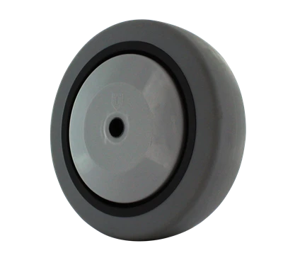 5 Inch x 1-1/4 Inch Gray Thermo Rubber Wheel - 300 lbs Capacity | Non-Marking Replacement Wheel CasterHQ