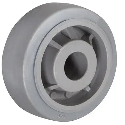 5 Inch x 2 Inch Gray Thermo Rubber Wheel - 400 lbs Capacity | Non-Marking Replacement Wheel -  | CasterHQ