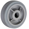 6" x 2" Gray Thermo Rubber Polyolefin Industrial Wheel – 500 lb | CasterHQ