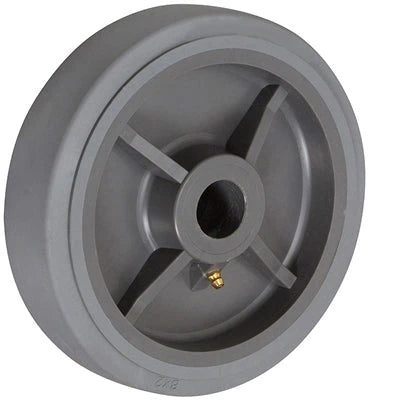 8" X 2" GRAY THERMO RUBBER (NON MARKING) WHEEL - 600 LBS CAPACITY CasterHQ