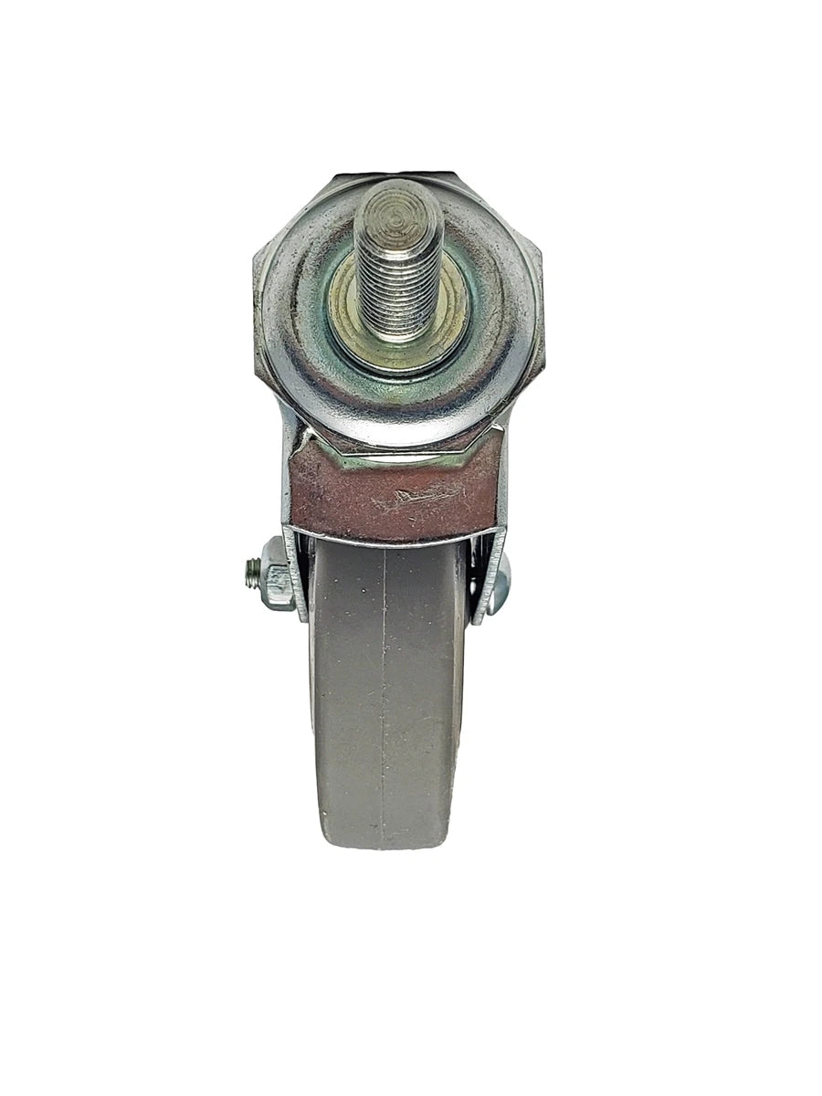 3" Stem Caster | Non-Marking Thermo Rubber Wheel | Threaded Stem 3/8"-16 x 1" | 100 lbs Capacity NSF APPROVED