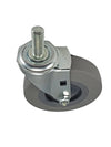 3" Stem Caster | Non-Marking Thermo Rubber Wheel | Threaded Stem 3/8"-16 x 1" | 100 lbs Capacity NSF APPROVED