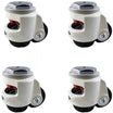 1.75" x 13/16" Nylon Swivel Retractable Leveling Caster – 440 lb | CasterHQ