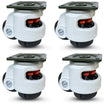 2" x 0.88" Nylon Swivel Retractable Leveling Caster – 2,400 lb | CasterHQ