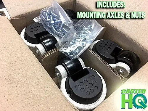 TP-60F - 2" Wheel - Retractable Leveling Machine Casters - 4 Pack - 2,400 lbs Per Set -  | CasterHQ