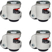 2.5" x 1-3/16" Nylon Swivel Retractable Leveling Caster – 4,400 lb | CasterHQ