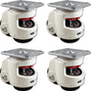 Retractable Leveling Casters 2.5 Inch Wheel - 4 Pack | 4400 lbs Capacity Heavy Duty Machine Feet CasterHQ