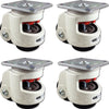 Retractable Leveling Casters 2.5 Inch Wheel - 4 Pack | 4400 lbs Capacity Heavy Duty Machine Feet