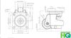 Retractable Leveling Casters 2.5 Inch Wheel - 4 Pack | 4400 lbs Capacity Heavy Duty Machine Feet CasterHQ
