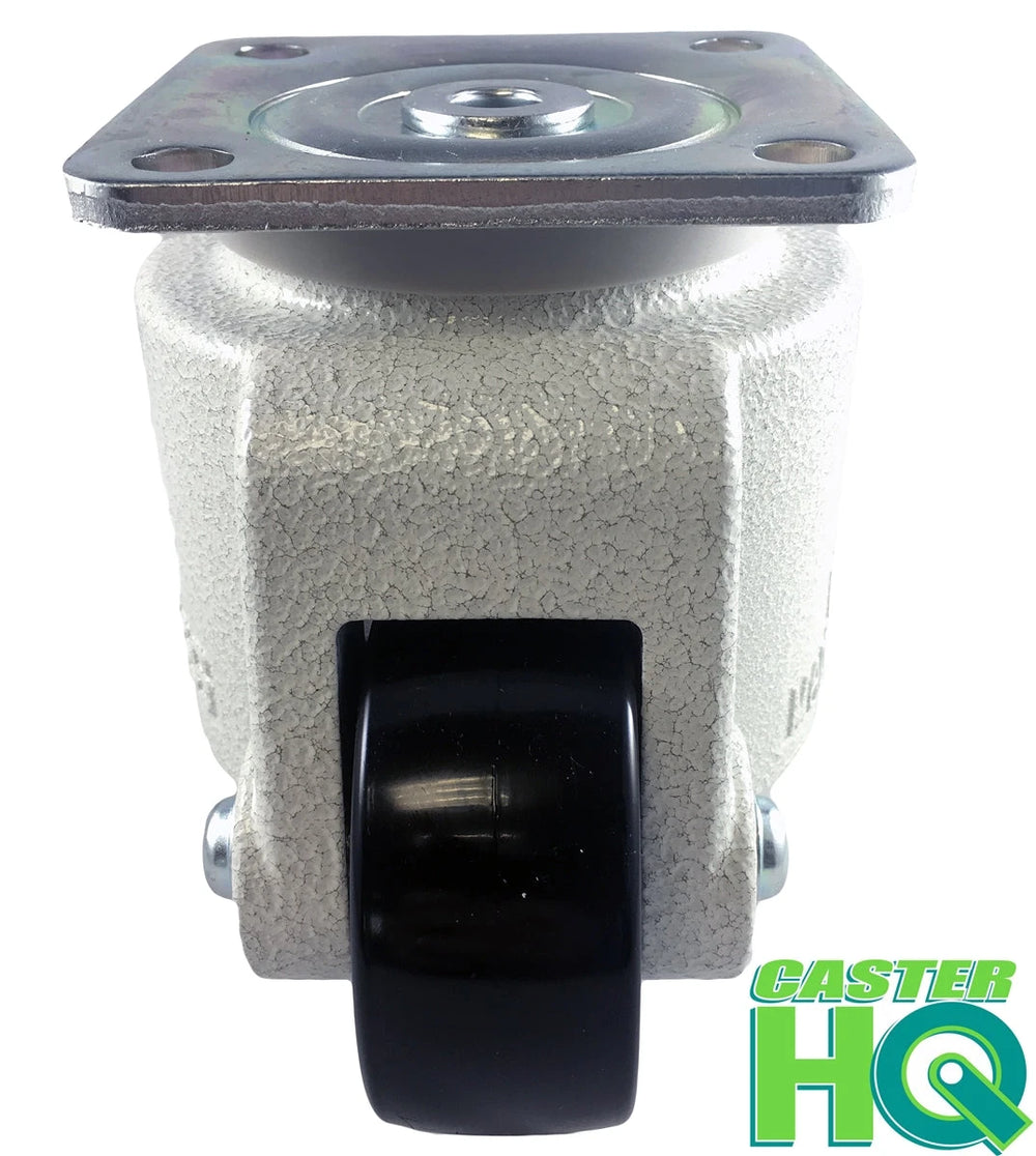 Retractable Leveling Casters 2.5 Inch Wheel - 4 Pack | 4400 lbs Capacity Heavy Duty Machine Feet CasterHQ