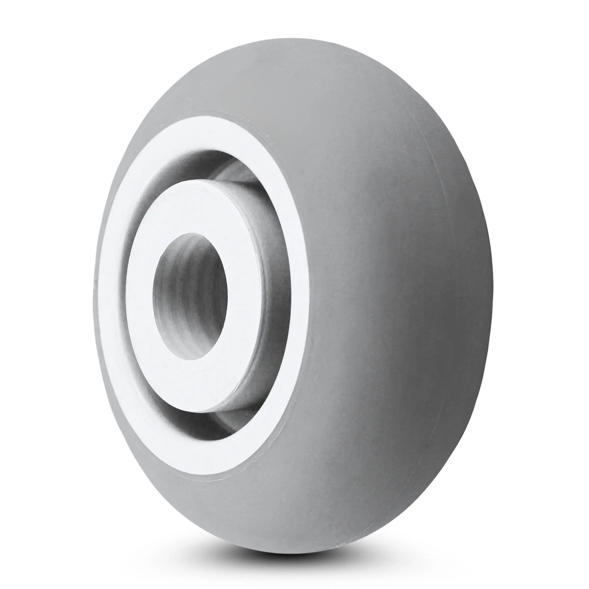 4" X 2" CROWNED GRAY THERMO RUBBER (NON MARKING) WHEEL - 350 LBS CAPACITY -  | CasterHQ