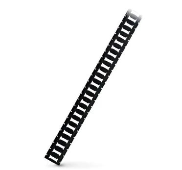 TRKE-H - E Track Horizontal Rail, 10 Feet Long, 12 Gauge Steel, Galvanized Finish, Rust Resistant, 2" Slot Spacing, 14 lbs Weight CasterHQ
