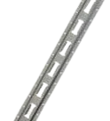 5 Foot 12 Gauge Steel E-Track Vertical Rail with 2-Inch Slots CasterHQ