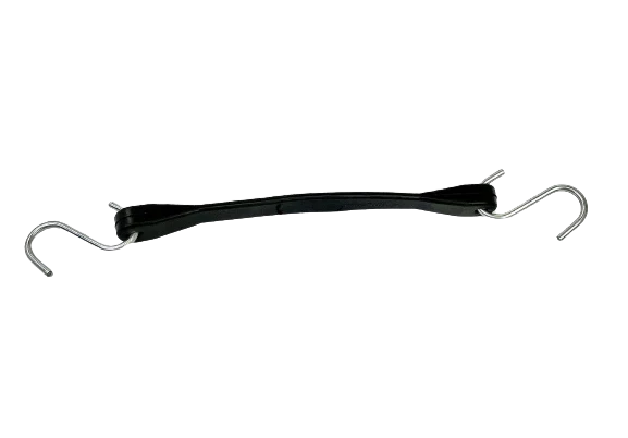 10inch Tarp Strap with 16" Max Stretch and 2" S-Hooks - Made in USA CasterHQ