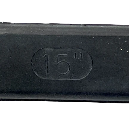 TS15 Rubber Tarp Straps 15" - Durable, Made in USA with Max Stretch 22" and 2" S-Hooks CasterHQ