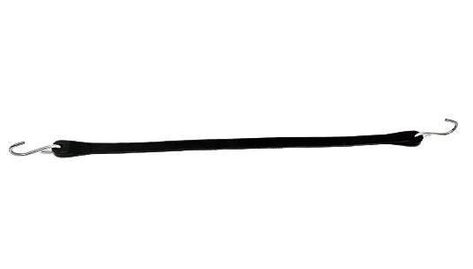 TS21 Rubber Tarp Straps 21" - Heavy-Duty Made in USA Straps with 32" Max Stretch & 2" S-Hooks CasterHQ