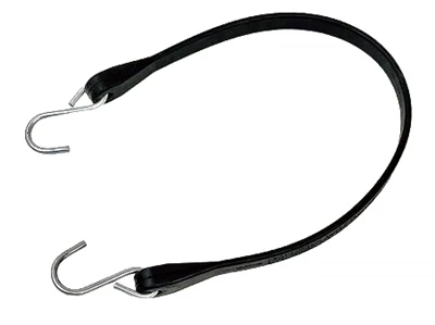 TS21 Rubber Tarp Straps 21" - Heavy-Duty Made in USA Straps with 32" Max Stretch & 2" S-Hooks CasterHQ