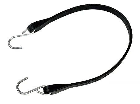 TS21 Rubber Tarp Straps 21" - Heavy-Duty Made in USA Straps with 32" Max Stretch & 2" S-Hooks CasterHQ