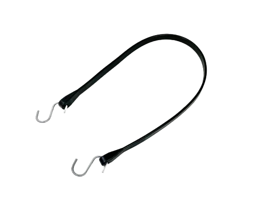 TS31 Rubber Tarp Straps 31" with Max Stretch 44" and 2" S-Hooks, Heavy-Duty Made in USA - Secure & Durable CasterHQ