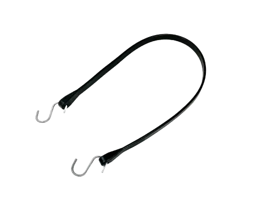 TS31 Rubber Tarp Straps 31" with Max Stretch 44" and 2" S-Hooks, Heavy-Duty Made in USA - Secure & Durable -  | CasterHQ