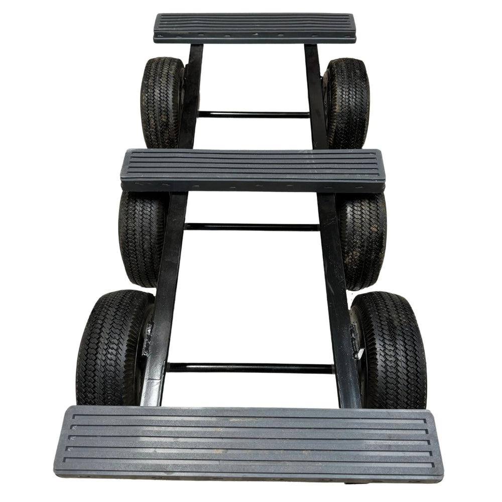 Texas Tough Traverse: 6-Wheel All-Terrain Dolly with Easy Maneuverability | Made in USA | 1400 lbs Capacity CasterHQ
