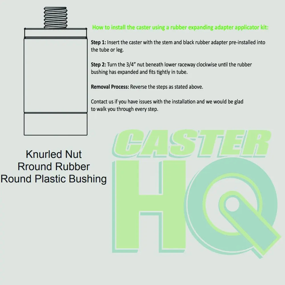 4 Inch Caster Wheel Set for Commercial Kitchen Prep Tables - Total Locking | Food Service -  | CasterHQ