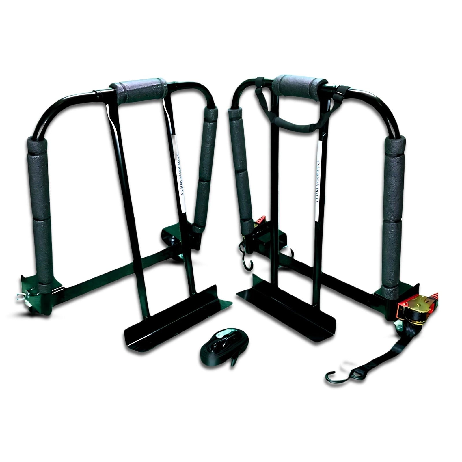 Safe Dolly - 1600 lbs Capacity with 3" HD Casters and Retractable Ratchets (Set of 2) - American-Made CasterHQ