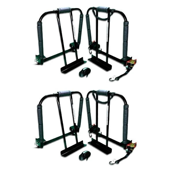 Premium 2-Pack Safe & Vending Machine Dolly - Heavy-Duty 1600 lbs Capacity Each | USA-Made Furniture Dollies with Casters & Retractable Ratchets CasterHQ
