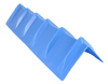 36" Vee Board Corner Protector (Blue) - Durable Polyethylene Cargo Edge Guard for 2-4" Webbing CasterHQ