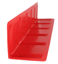 36" Vee Board Corner Protector (Red) - Durable Polyethylene Cargo Edge Guard for 2-4" Webbing CasterHQ