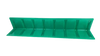 48" V-Board Corner Protector for 2-4" Webbing - Green CasterHQ