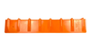 48" V-Board Corner Protector for 2-4" Webbing - Orange CasterHQ