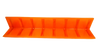 48" V-Board Corner Protector for 2-4" Webbing - Orange CasterHQ