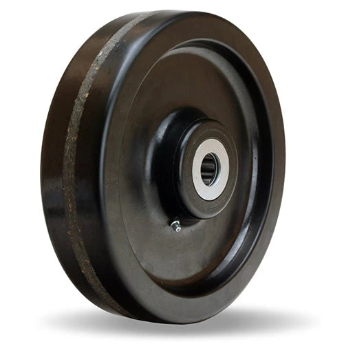 Hamilton Plastex Phenolic Wheel W-1025-P-1-1/4: 10” Diameter, 2 1/2" Wide Industrial Wheel with 1-1/4" Straight Roller Bearing Hamilton