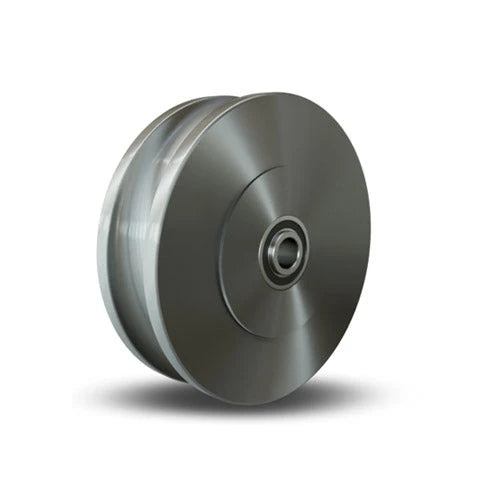 Hamilton U-Grooved 1045 Steel Wheel 10x3" - Precision Ball Bearing for 1 5/16" Track - Industrial & Manufacturing Applications Hamilton