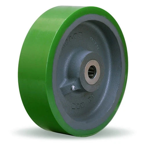 Hamilton Duralast Wheel - 10" x 3" Polyurethane on Cast Iron, 3000 lbs Capacity, 3 1/2" Hub, 1" Precision Bearing Hamilton