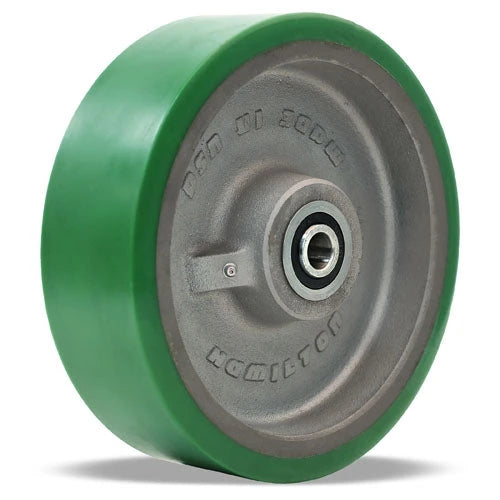 Hamilton Duralast Wheel - 10" x 3" Polyurethane on Cast Iron, 3000 lbs Capacity, 3 1/2" Hub, 3/4" Precision Bearing Hamilton