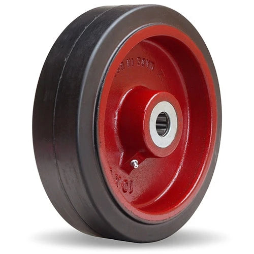 Hamilton Mold-on Rubber Wheel 10" x 3" - 70A on Cast Iron Core, 3 1/4" Hub, 2-3/16" Bore - Durable & Smooth Industrial Wheel Hamilton