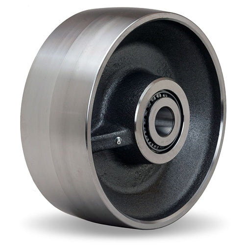 Heavy-duty 10-inch forged steel wheel with 7,500 lb load capacity