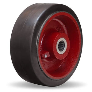 Hamilton W-1040-R-1 10" x 4" Mold-on Rubber Industrial Wheel – 22800 lb