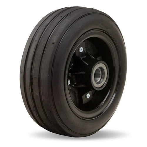 1000 lbs Heavy Duty Hamilton Semi-Pneumatic 10"x4"x4 1/4" Wheel with 1" Precision Tapered Roller Bearing Hamilton