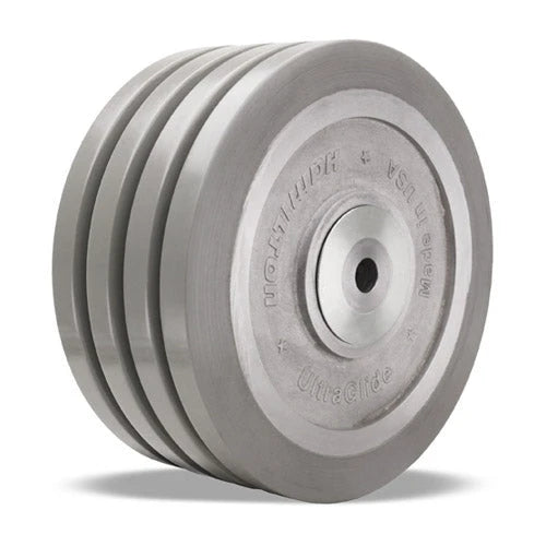 Hamilton UltraGlide Quad-Wheel Caster W-1040-SWF95-1 - 10" Polyurethane Flat Tread, Aluminum Core, 1" Precision Bearing Hamilton
