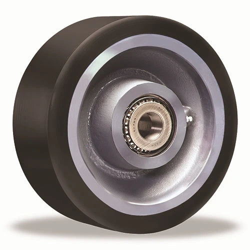 Hamilton Superlast XC 10-Inch Polyurethane Wheel, 6500 lbs Capacity - 70D on Forged Steel, 4-Inch Width, 4 1/4-Inch Hub Length, 2 7/16-Inch Plain Bore Hamilton