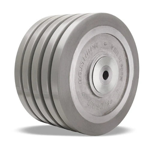 Hamilton 10" UltraGlide Polyurethane Caster W-1050-SWF95 - 5" Width, Aluminum Core, 1 1/4" Ball Bearing Hamilton