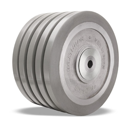 Hamilton UltraGlide 10-inch Polyurethane Caster W-1050-SWF95 with Flat Tread on Aluminum Core, 5-inch Width, and 1 1/4-inch Precision Ball Bearing for Heavy-Duty Mobility