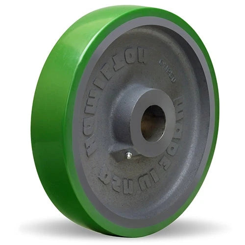 Hamilton W-1225-DT-1 Wheel - 12" Duralast Polyurethane on Cast Iron, Precision Tapered Roller Bearing for Heavy-Duty Use Hamilton