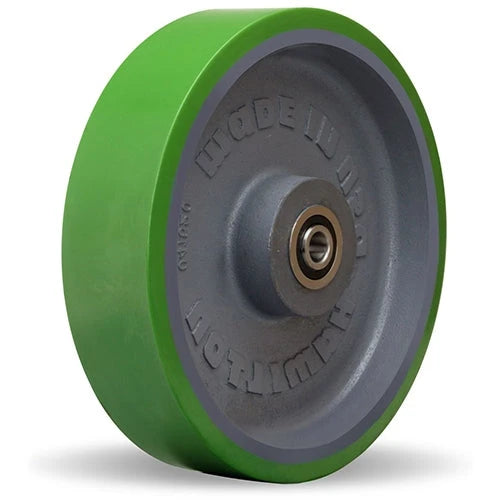 Hamilton Duralast 12-inch Wheel - 3500 lbs Capacity, 3" Wide, 95A Polyurethane on Cast Iron, 3/4" Precision Ball Bearing, 3 1/2" Hub Length Hamilton