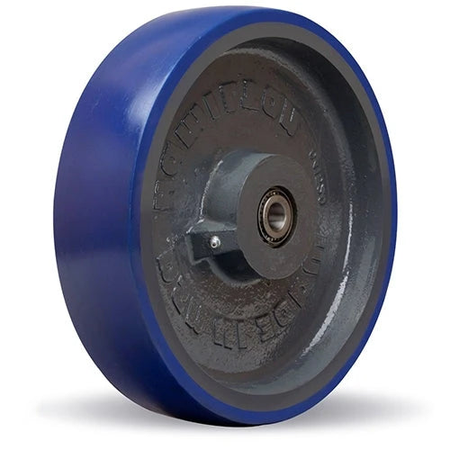 Hamilton Ergo-Glide 12-inch Polyurethane on Cast Iron Wheel - 2800 lbs Load Capacity, 3-inch Width, 3 1/2-inch Hub Length, 3/4-inch Sealed Precision Ball Bearing Hamilton